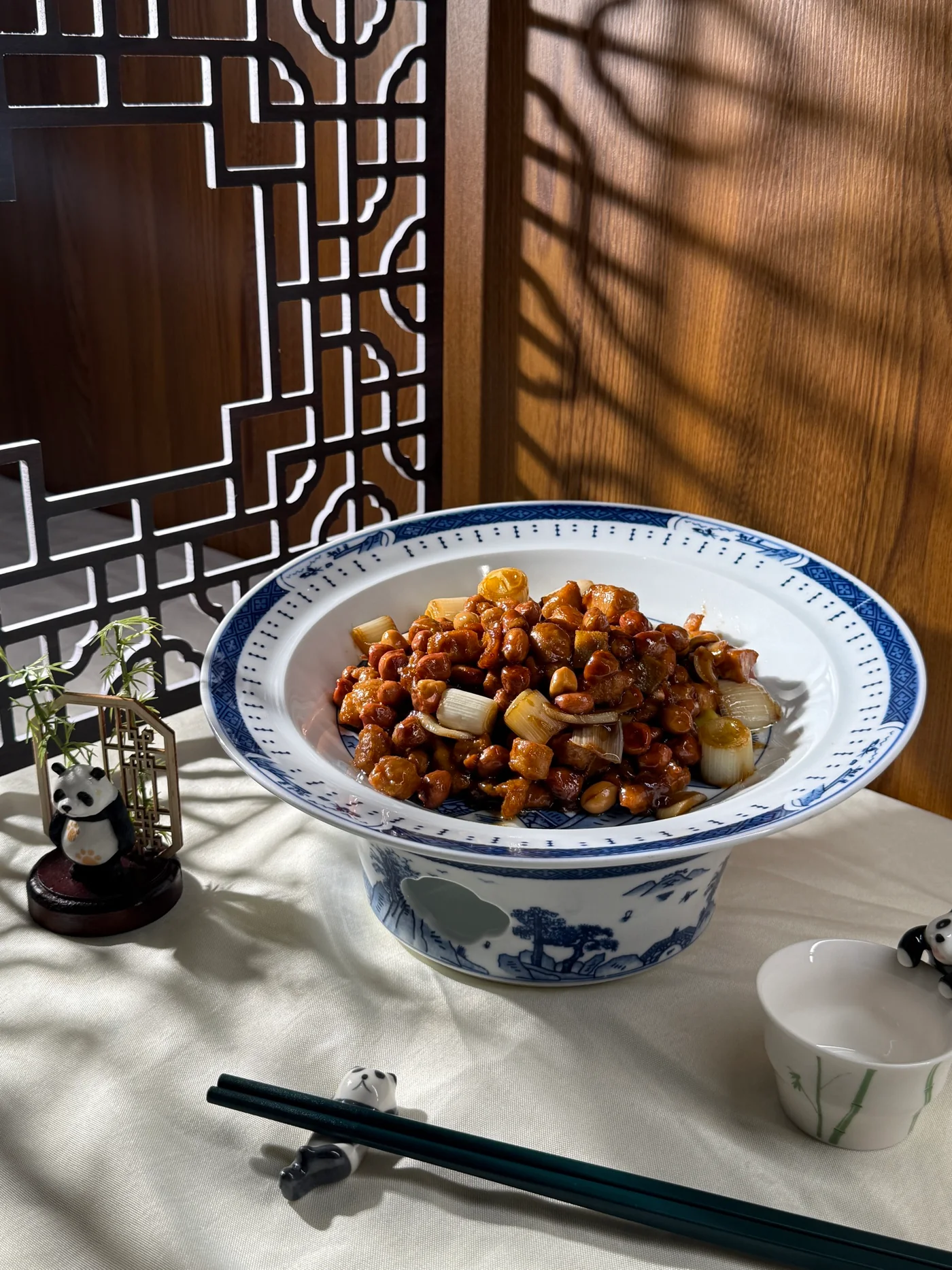 Gold Medal Kung Pao chicken with peanuts and dried chilli