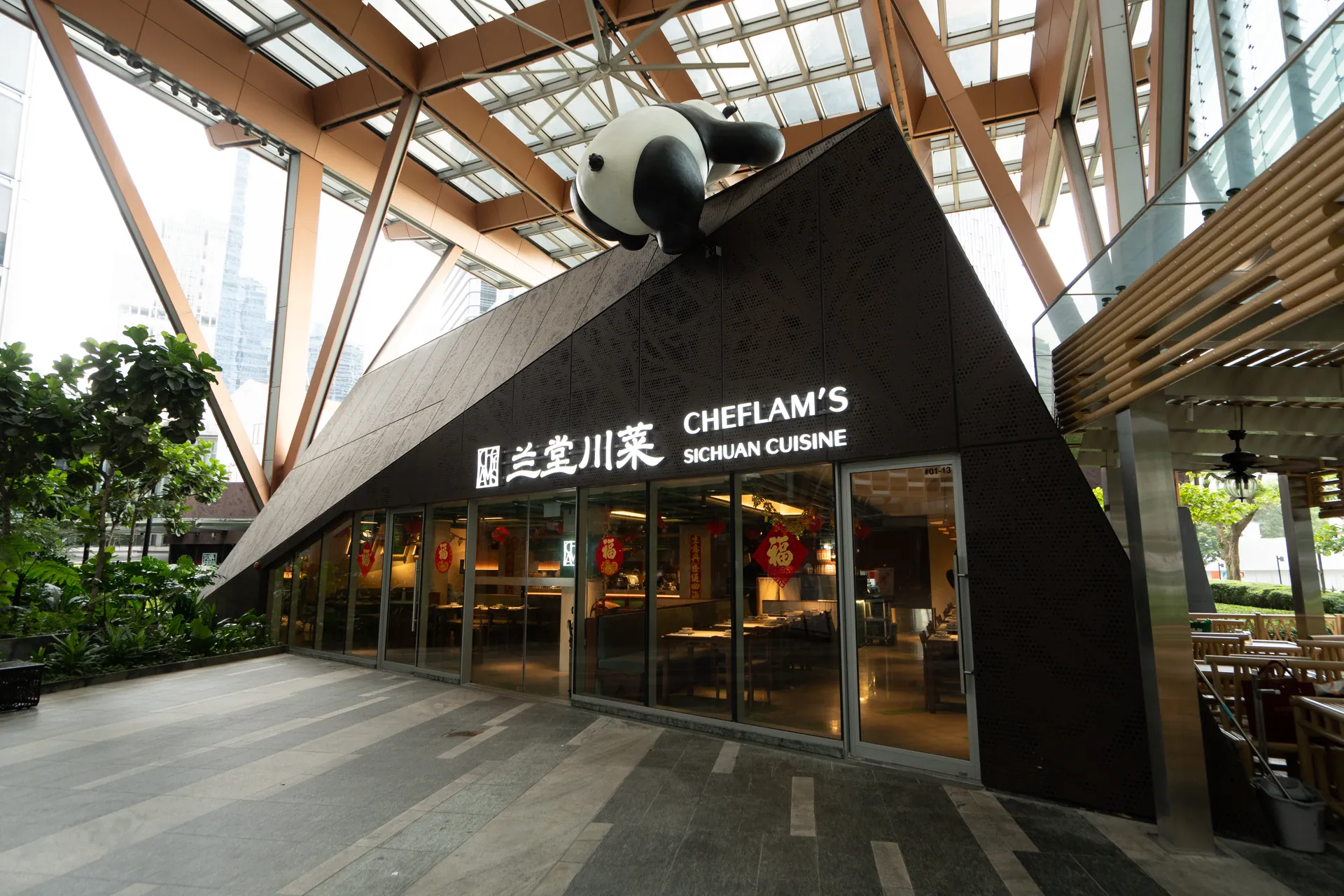 Full CHEFLAM'S storefront at Guoco Tower